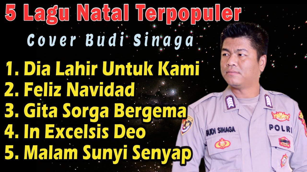 5 Lagu Natal Terpopuler Sepanjang Masa | Cover Budi Sinaga  (Live)
