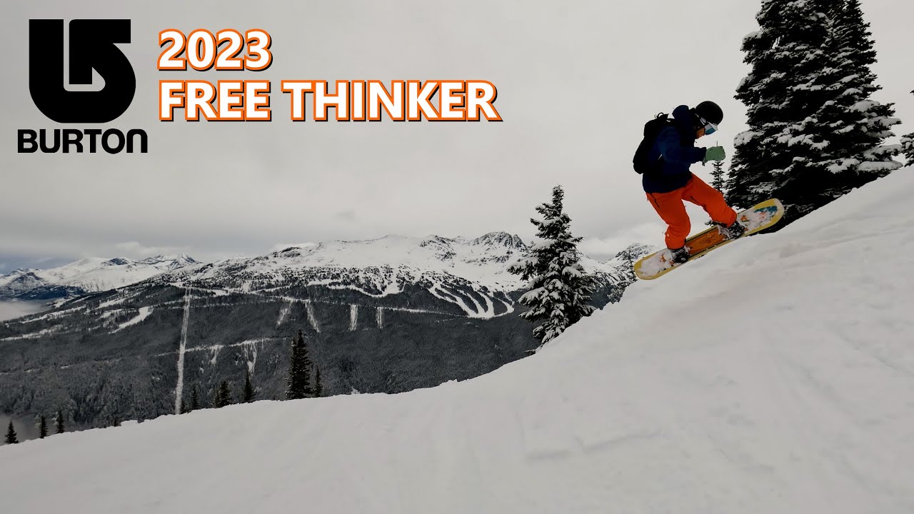 Burton Free Thinker 2023 — Демонстрация катания в снежный день — Думайте нестандартно?