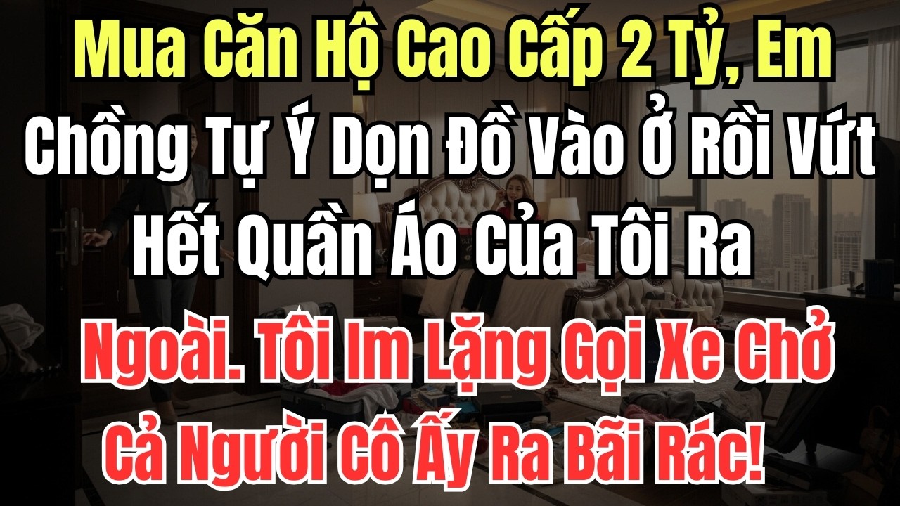 Mua Căn Hộ Cao Cấp 2 Tỷ, Em Chồng Tự Ý Dọn Đồ Vào Ở Rồi Vứt Hết Quần Áo Của Tôi Ra Ngoài. Tôi Im Lặn