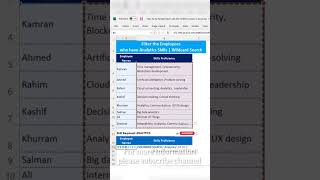 How To do Partial Match with the FILTER Function in #Excel / Wildcard Search #exceltricks #excel #yt