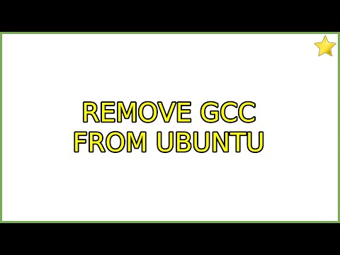Ubuntu: Remove gcc from Ubuntu (2 Solutions!!)