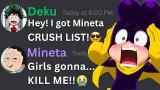 If Deku Got Mineta Crush List My Hero Academia