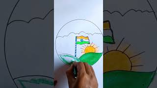 How to draw Easy Flag Drawing // shorts// Kids