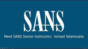 Meet SANS Senior Instructor: Ismael Valenzuela