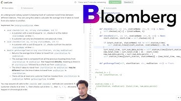 Facebook Engineer Takes on a Bloomberg Coding Interview!