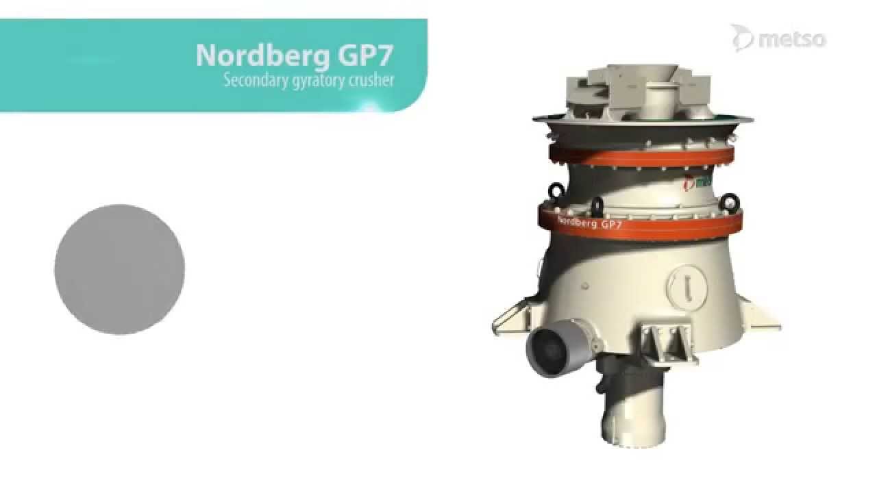 Gyratory Crusher Animation - Nordberg® GP7™ secondary gyratory crusher -  YouTube