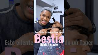 Taper fade,el Corte de pelo que él cliente pidió,la bestia doble impacto 🦁hizo el corte de pelo💈