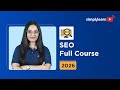 SEO Full Course 2026 [FREE] | SEO Tutorial For Beginners | Search Engine Optimisation | Simplilearn
