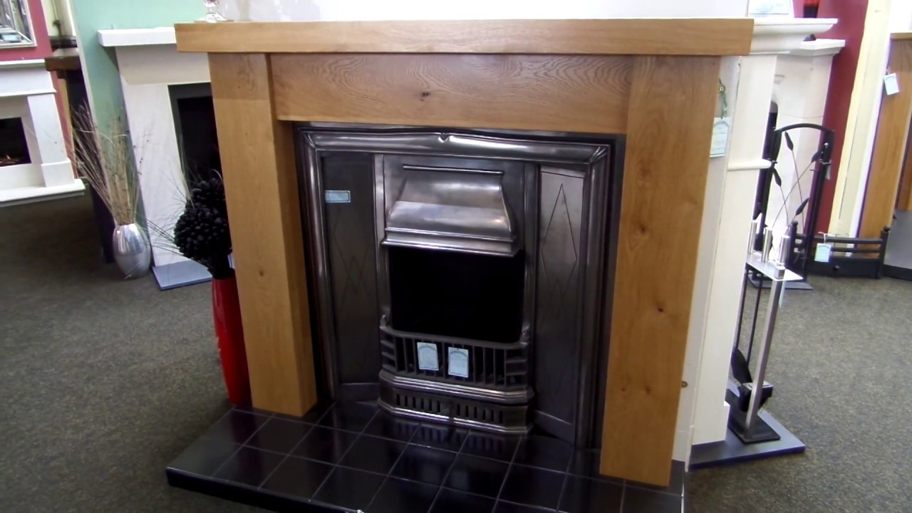 Britain`s Heritage ROS 21 -  Rustic Cameron Oak Mantel Fireplace Surround