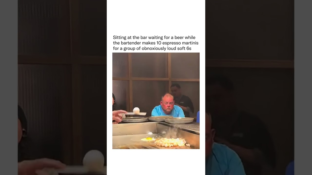 POV: You're Waiting for a Beer While the Soft 6s Order 10 Espresso Martinis