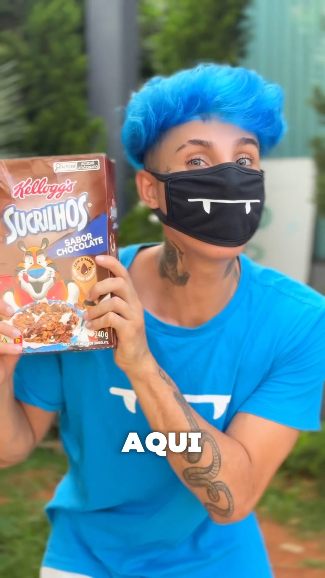 Ele não consegue comer