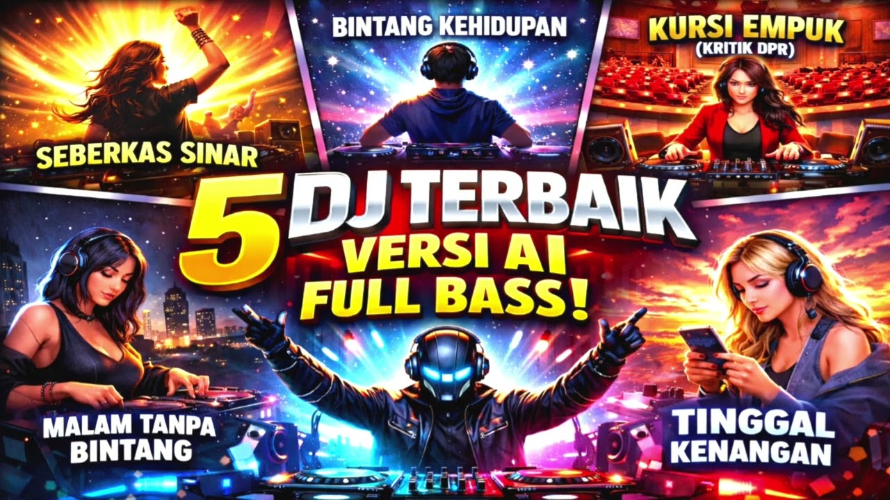 5 DJ REMIX PALING ENAK DIDENGAR  VERSI IA