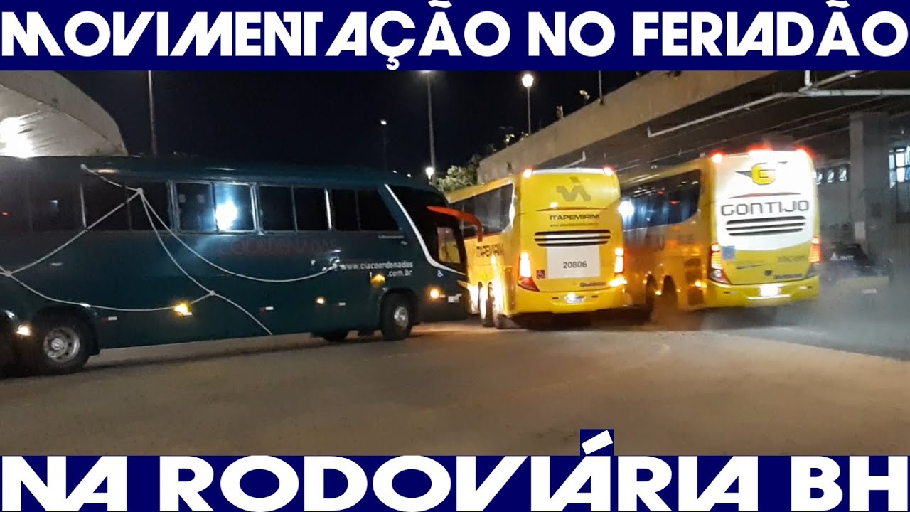 FERIADÃO: Movimentação dos ônibus na rodoviária de BH no feriado de novembro #gontijo #bus #g8