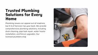 A to Z Services in Springfield, MO | Expert HVAC, Plumbing, Electrical & Handyman Help