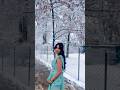 Winter dreams and Elsa themes❄️ #frozen #elsa #snow #snowfall #youtubeshorts #shorts #saree #beauty