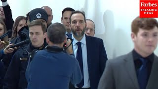 JUST IN: Jack Smith Ignores Questions From Reporters As He Arrives To Testify In Front Of House