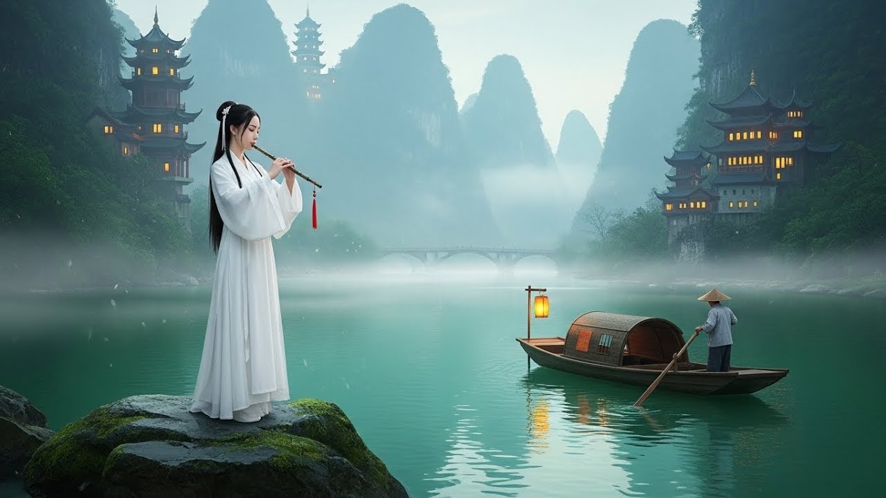 Misty Mountains & Bamboo Flute | Relaxing Chinese Traditional Music