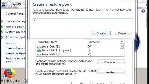 How to Manually Create a System Restore Point in Windows 7