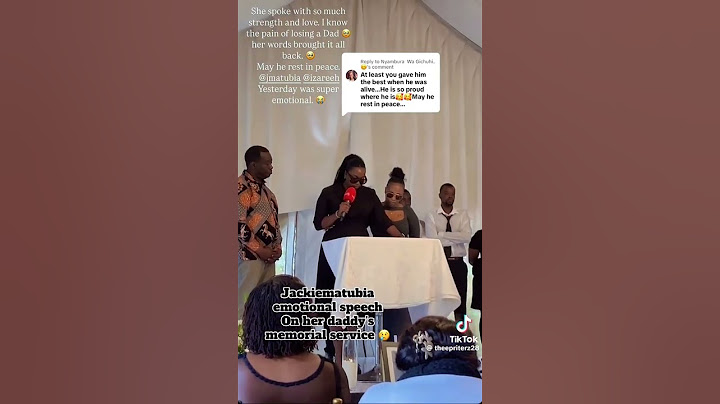 Jackie Matubia Emotional  Speech  To Her Dad