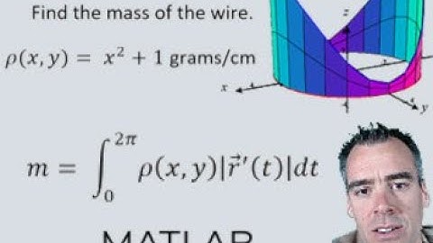 Example Problem:  finding the mass of a wire with a scalar line integral