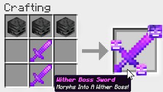 Minecraft, But You Can Craft A &quot;Wither Boss Sword&quot;...