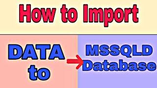 How to import Data to MSSQL Database in AWS RDS [Explane] in 720p