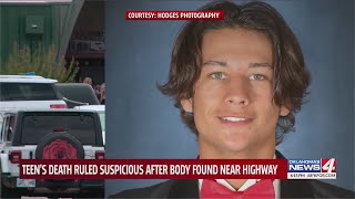 Teen's death ruled suspicious after body found near highway