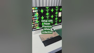 new setup with Razer Phantom White collection! #unboxing #razer #phantomwhite