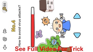 Brain Out Beat Virus Level 4 || How To Avoid Virus Attacks?