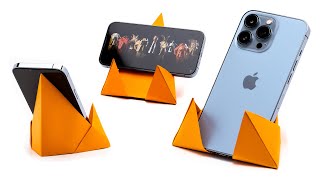 Origami Phone Stand (Makoto Yamaguchi) How To Make Paper Mobile Stand DIY