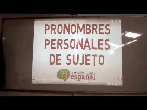 Clase   Pronombres personales de sujeto