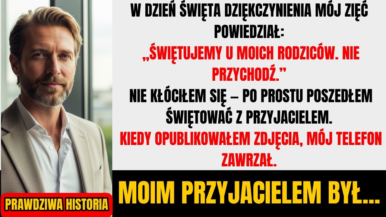 Wigilijny wieczór przygotowywałem kolację dla całej rodziny, gdy zadzwonił telefon. To był mój zięć. „Świętujemy u moich rodziców” – powiedział lodowato. „Nie przychodź.” Bez kłótni, bez jednego...