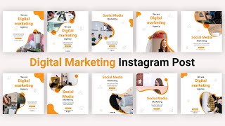 Digital Marketing Instagram Post Motion Graphic Animation |After Effects Templates |Copyright Free