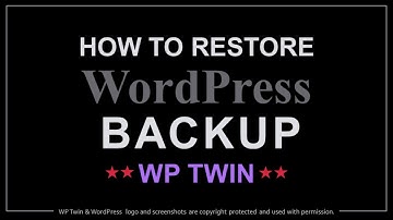 How to Restore WordPress Website | WP Twin