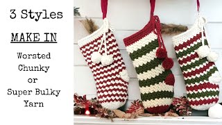 Crochet Stocking Tutorial - How to Crochet Christmas Stocking With Any Yarn! by Pretty Darn Adorable Crochet Tutorials 3,300 views 1 year ago 34 minutes