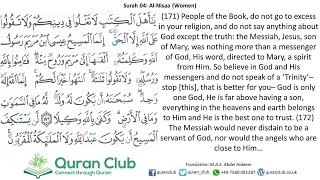 004 An-Nisa 171-172 (Al-Husary)