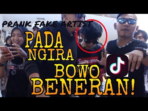 PRANK FAKE ARTIST BOWO Tiktok Kw NGERUSUHIN MALL SELURUH PENGUNJUNG BENGONG!