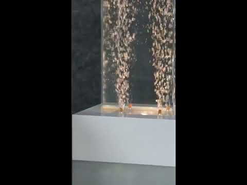 Tabletop LED Bubble Fountain White Frame