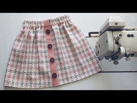 ✅️ Sewing a skirt with an elastic belt. Sewing lessons for beginners