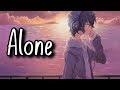Nightcore Alone Lyrics