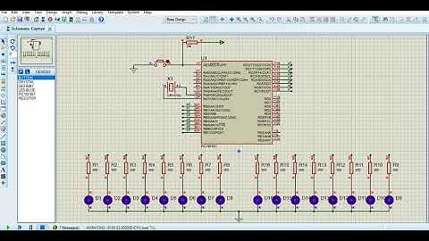 BÀI TẬP 1: Dùng vi điều khiển PIC 16F887 giao tiếp với 16 led đơn dùng 2 port B và C