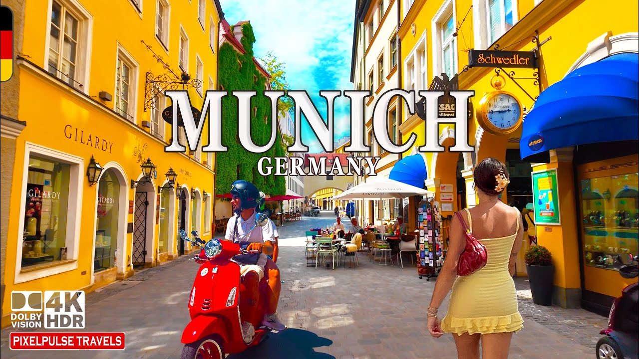 Munich, Germany 4K Walk | From Luxury Boutiques to Legendary Hofbräuhaus
