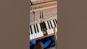 The piano keys broke in half!