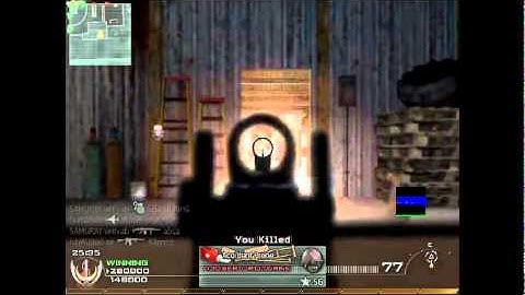 cod mw2 nuke with every gun - M4A1