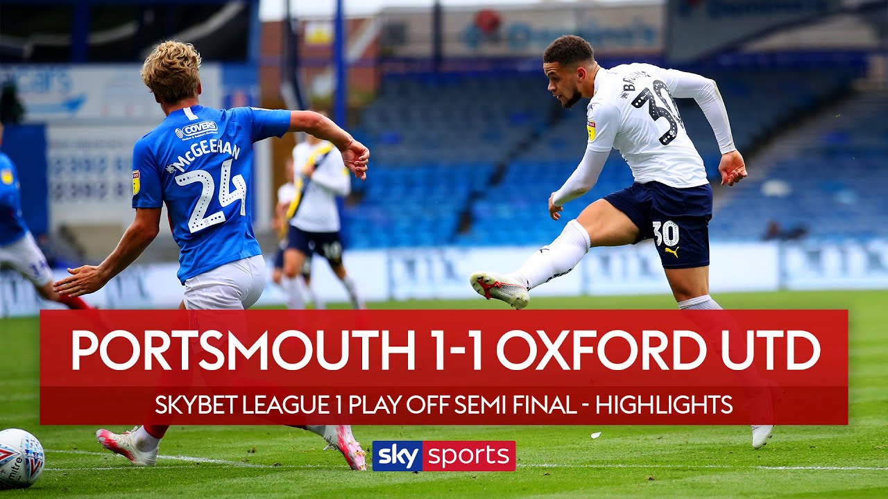 Browne solo goal sets up tense 2nd leg! | Portsmouth 1-1 Oxford | League 1 Play Off Highlights