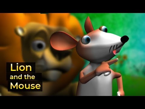 Lion and the Mouse ♥ Aesop Stories ★ Manjadi English cartoon