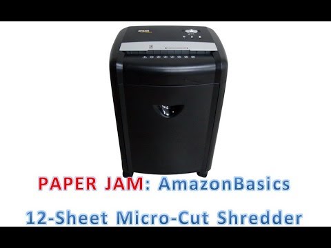 paper jam amazonbasics 12 sheet high security micro cut shredder omnitech 12 sheet cross cut shredder