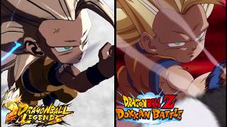Daima Kid SSJ3 Goku ( Side by Side ) DB Legends Vs Dokkan Battle
