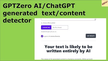 GPTZero AI ChatGPT generated  text/content detector Text Perplexity Score Burstiness Score