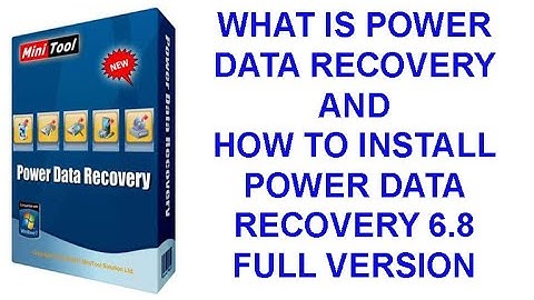 What is power Data Recovery and How to Install Full Version Power Data Recovery 6 8